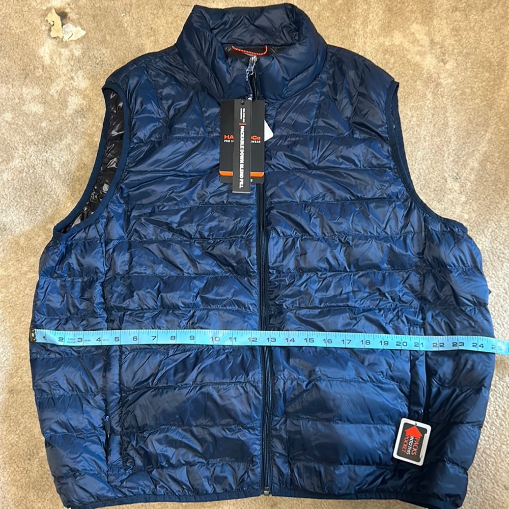 new navy xl soft vest